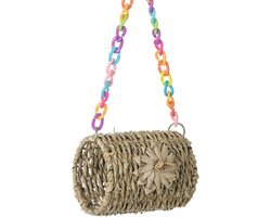 Parkieten Hang Hangmat, Vogeltent Hangmat Hang Nest, Zeegras Vogelhuis Swing Nest, Ademend Papegaai Zeegras Tent voor Vinken Papegaaien Conures Greatideal