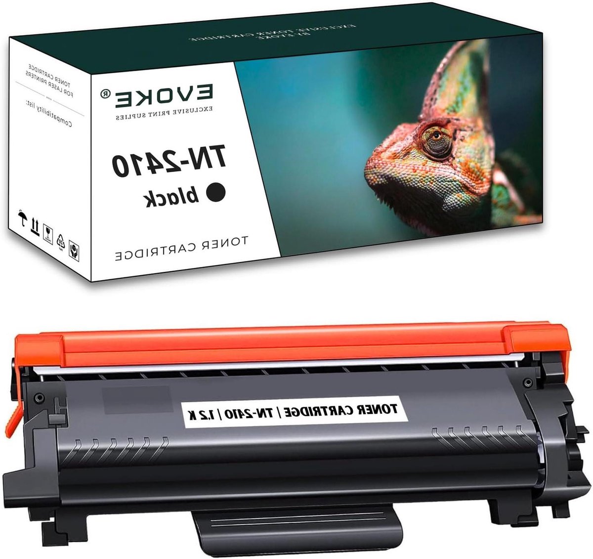 Compatibel met Brother TN2410, zwart, 1200 pagina's, toner voor printer TN-2410