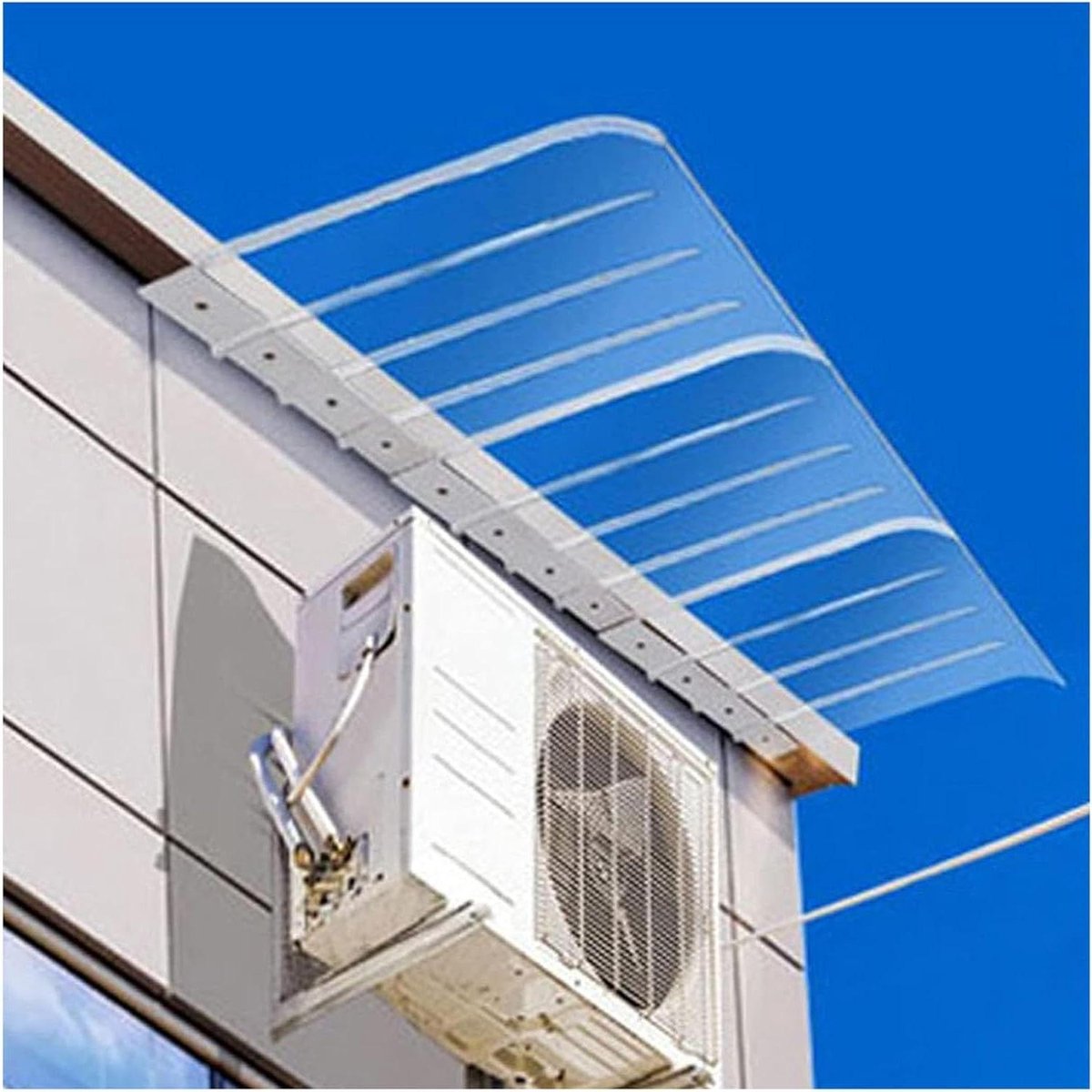 Buitenraamdeur luifel Voordeur Canopy 40x150cm Transparant Polycarbonaat Dakplaten UV-bescherming Regenschuilplaats