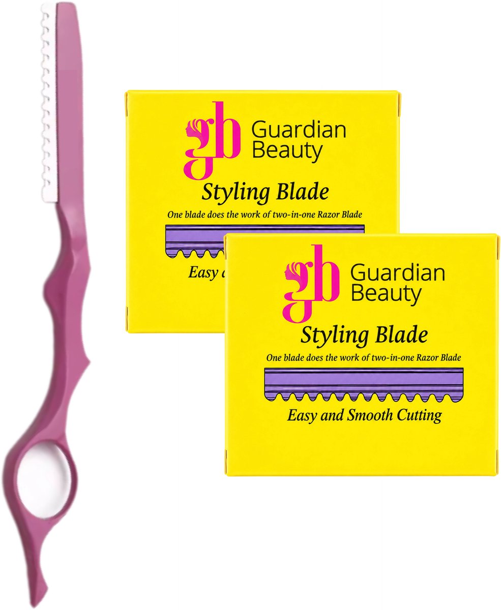 Guardian Beauty Feather Styling Scheermes - Inclusief 10 Premie Feather Mesjes + 10 Extra