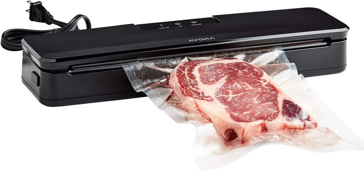 Vacuümsealer - Voedselsealer - Voedsel bewaren - Compact ontwerp - 1.05 kg - Zwart