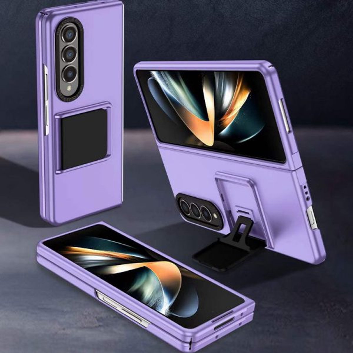 Samsung Galaxy Z Fold 4 Achterkant Hoesje met Standing