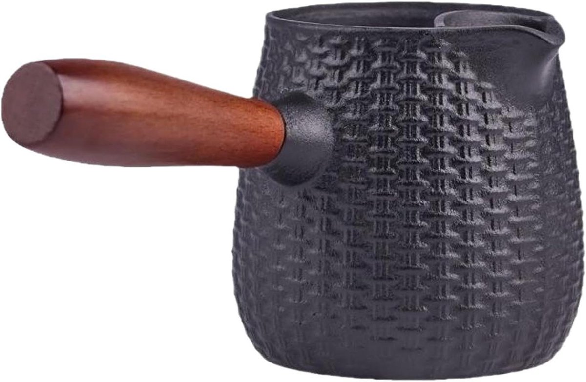 Gietijzeren Theepot - Ijzeren Ketel - Thee Zetten - Morsvrije Tuit - 600ml - Zwart