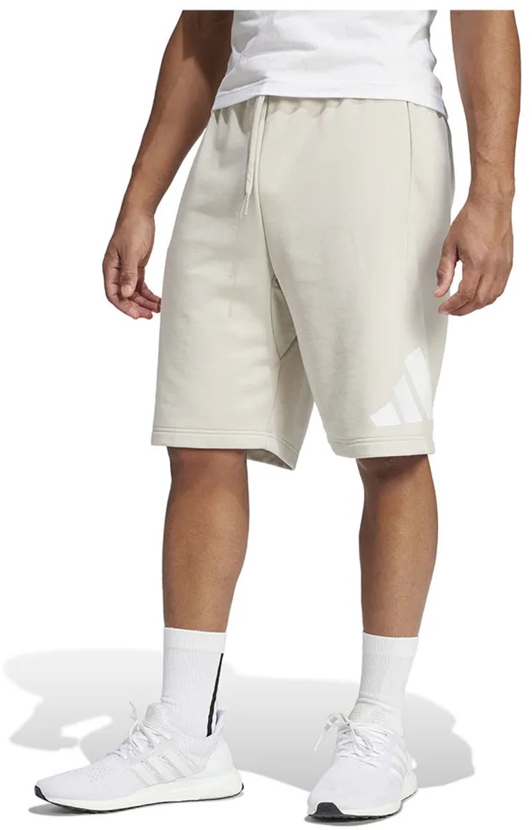 Adidas Essentials Big Logo French Terry Korte Broek L Man Wit