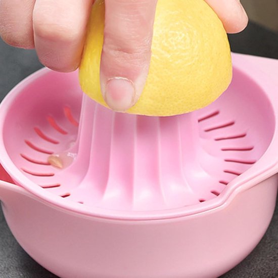 Handmatige Citruspers - Sinaasappelpers - Vers Sap Maken - Maximale Voedingswaarde - 250 Ml Capaciteit - Wit — afbeelding 3