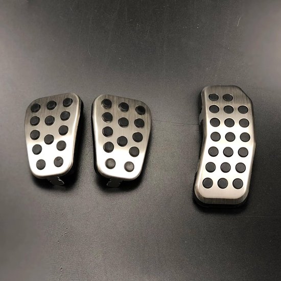 Pedaalkappen Auto - Gaspedaal Covers - Verbeterde Grip - Antislip Oppervlak - 2 Stuks - Zilver — afbeelding 3