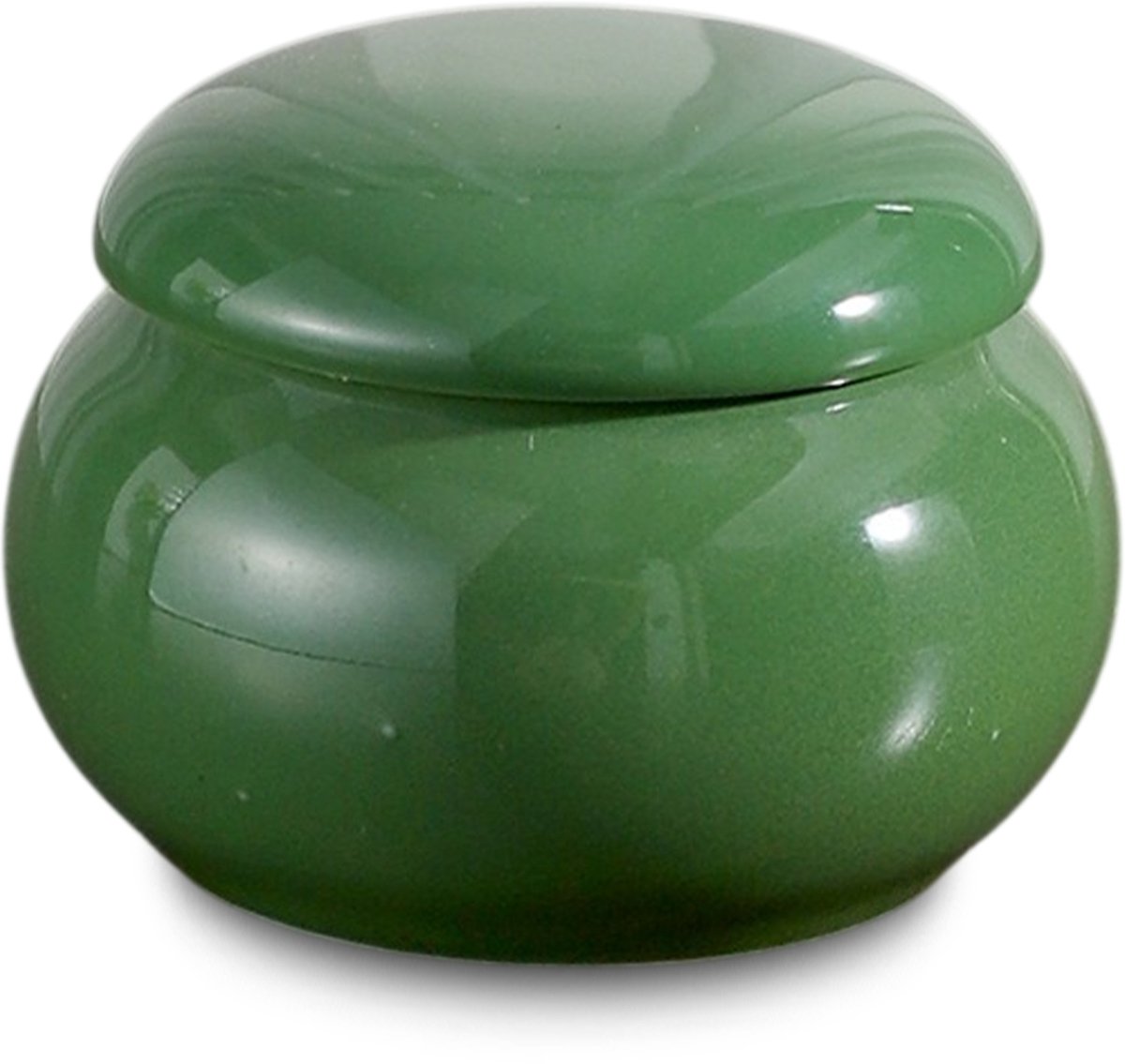 Akerz Keramische Mini Urn Groen – 45 ml – Herinneringsurn voor As – Inclusief Beschermzakje – Discreet Aandenken