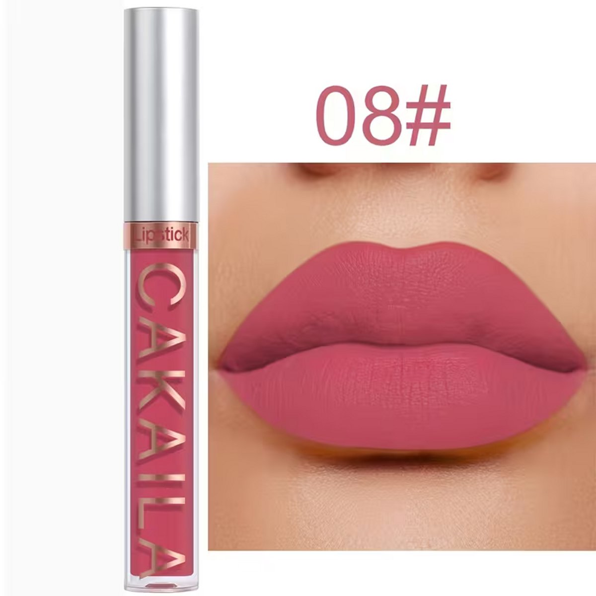 Matte Lippenstift Candy Pink – Waterproof Lipstick – Langhoudende Vloeibare Lippenstift – Transferproof Lip Glaze