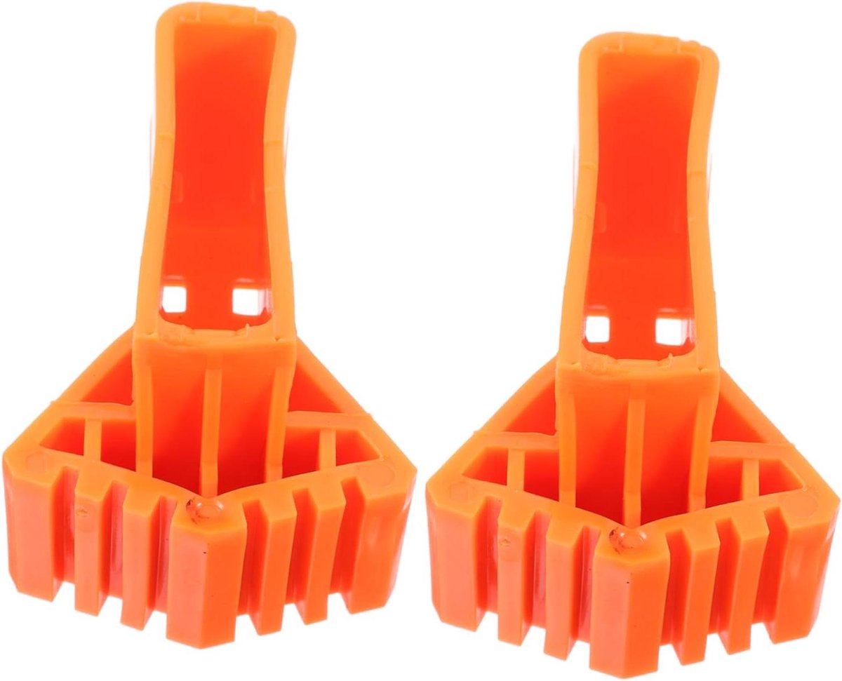 Laddermat Ladderpoot Doppen - Ladder Been Beschermer - Ladder Stabiliseren - Antislip Ontwerp - 9x6.4x6 cm - Oranje