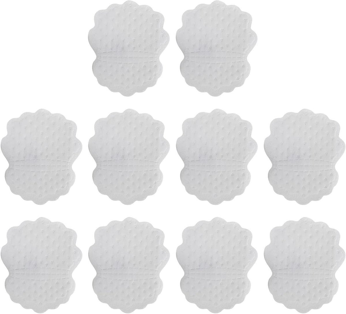 Oksel Zweetpads - Zweetbeschermers - Dagelijkse Bescherming - Ademend Non-woven Materiaal - 10 Stuks - Wit