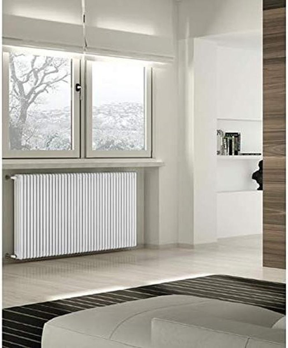 Radiator voor 4 zuilen - Verwarmingselement - Ruimte Verwarmen - Vloermontage - 10 stuks - Wit