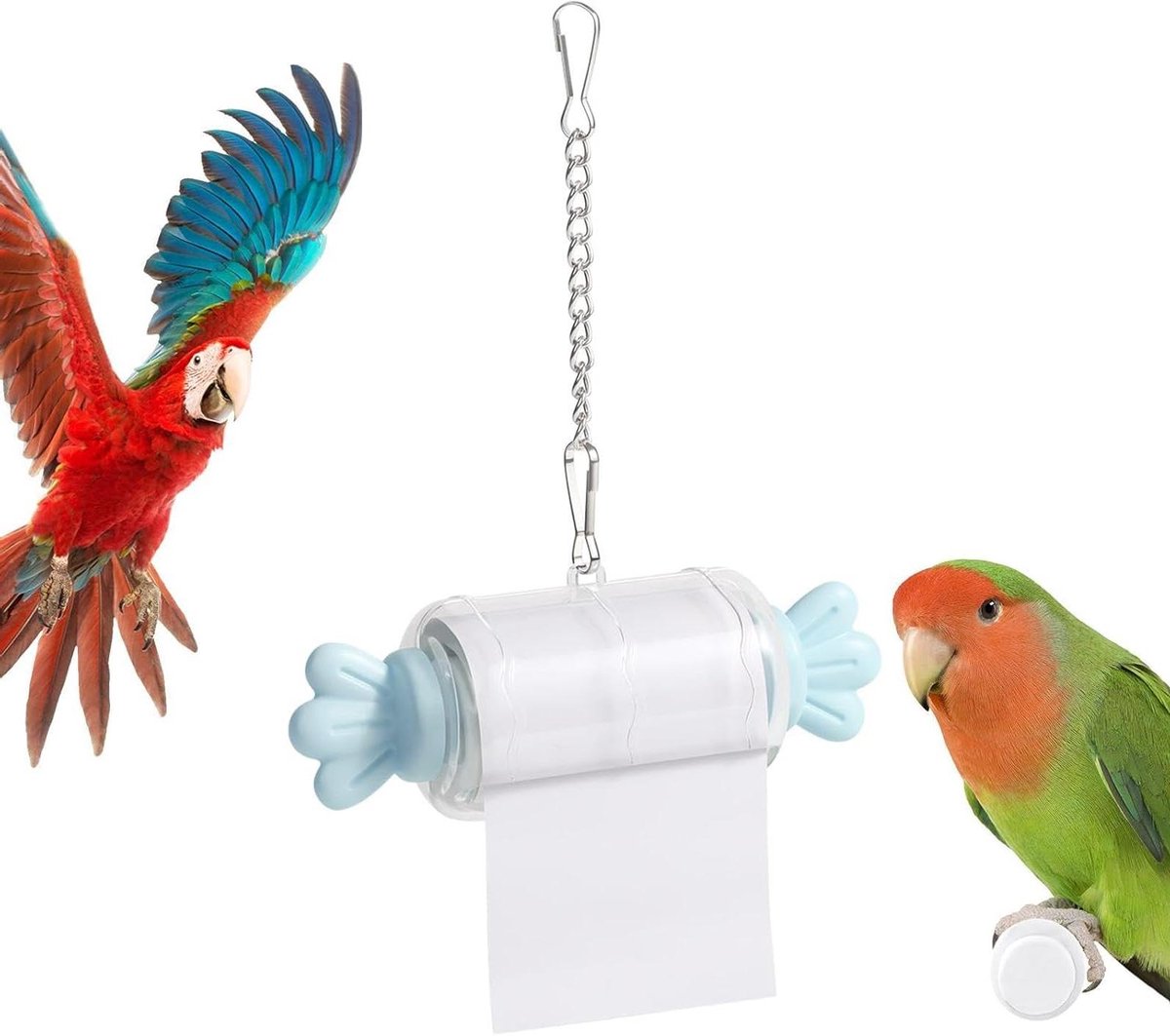 Vogel Kauwspeeltjes - Vinkenshredder Snoepvorm - Vogel Verrijking - Natuurlijk Materiaal - 13.3cm Lengte - Enkel Attribuut