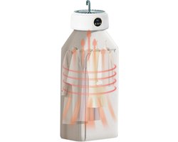 Elektrische Wasdroger - Compacte Droger - Snel Kleding Drogen - Geluidsarme Technologie - 600 W - Wit