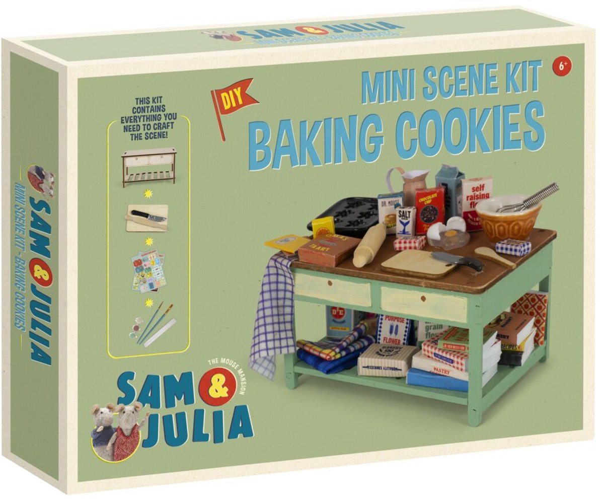 Sam & Julia Het Muizenhuis Miniatuur-bakscÃ¨ne knutselpakket - Speelgoed kinderen - Schaal 1:12 - Knutselen - Voor meisjes en jongens - Bambolino Toys