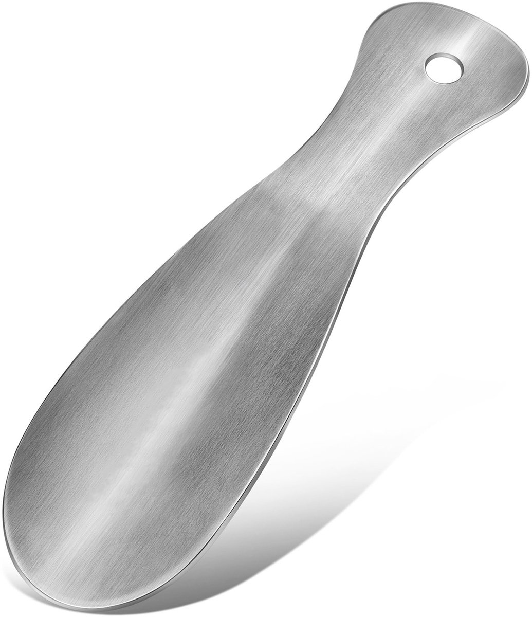 ComfiCare® Schoenlepel klein 19 cm - Schoenlepel metaal - Schoenlepel rvs - Schoen lepel - Schoentrekker - Voor dames & heren - Zilver