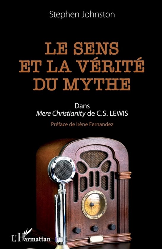 Boek "Le sens et la vérité du mythe" met een oude radio en microfoon.