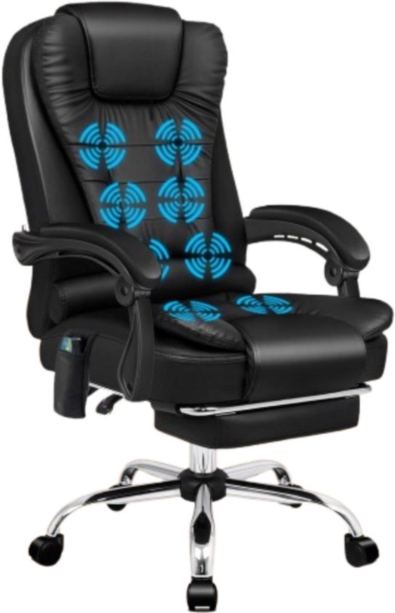 Thuys - Massagestoel Shiatsu - Massagekussen - Massage Apparaat - Zwart