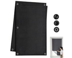 2 Stuks - Zonwering met Zuignappen - 60 x 115 cm - Universele - Schaduwdoek - Schaduwdoek - Zonwering Raam met Zuignappen - Zonnescherm - Zonnedoek - Warmte - UV Gordijn - Zonnewering Zonder Boren - Voor kantoor, studeerkamer, dakraam - Zwart