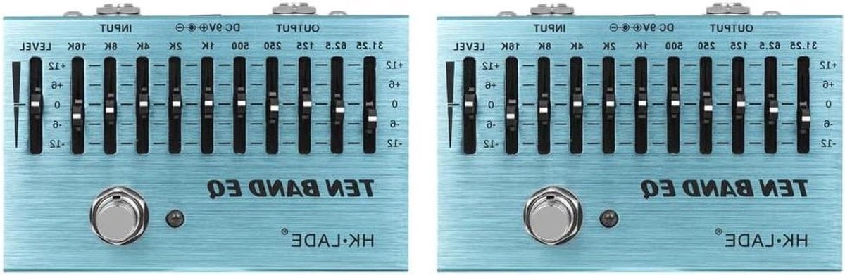 Gitaar Pedaal - Equalizer Controller - Muziek Maken - 10 Band EQ - Compact Formaat - Metaal