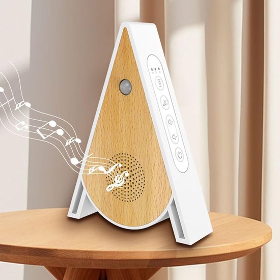 Geluidsmachine met Sensor - Ontspanningsbox Vogelgeluid - Slaap Verbeteren - Intelligente Bewegingsdetectie - 11.9 x 15.8 x 3.5 cm - Wit — afbeelding 4