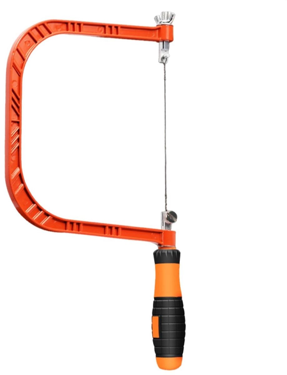 Decoupeerzaag Houtbewerking - Sieraden Houtzaag - Nauwkeurig Zagen - Comfortabele Antislip Grip - 13 cm Snijlengte - Zilver