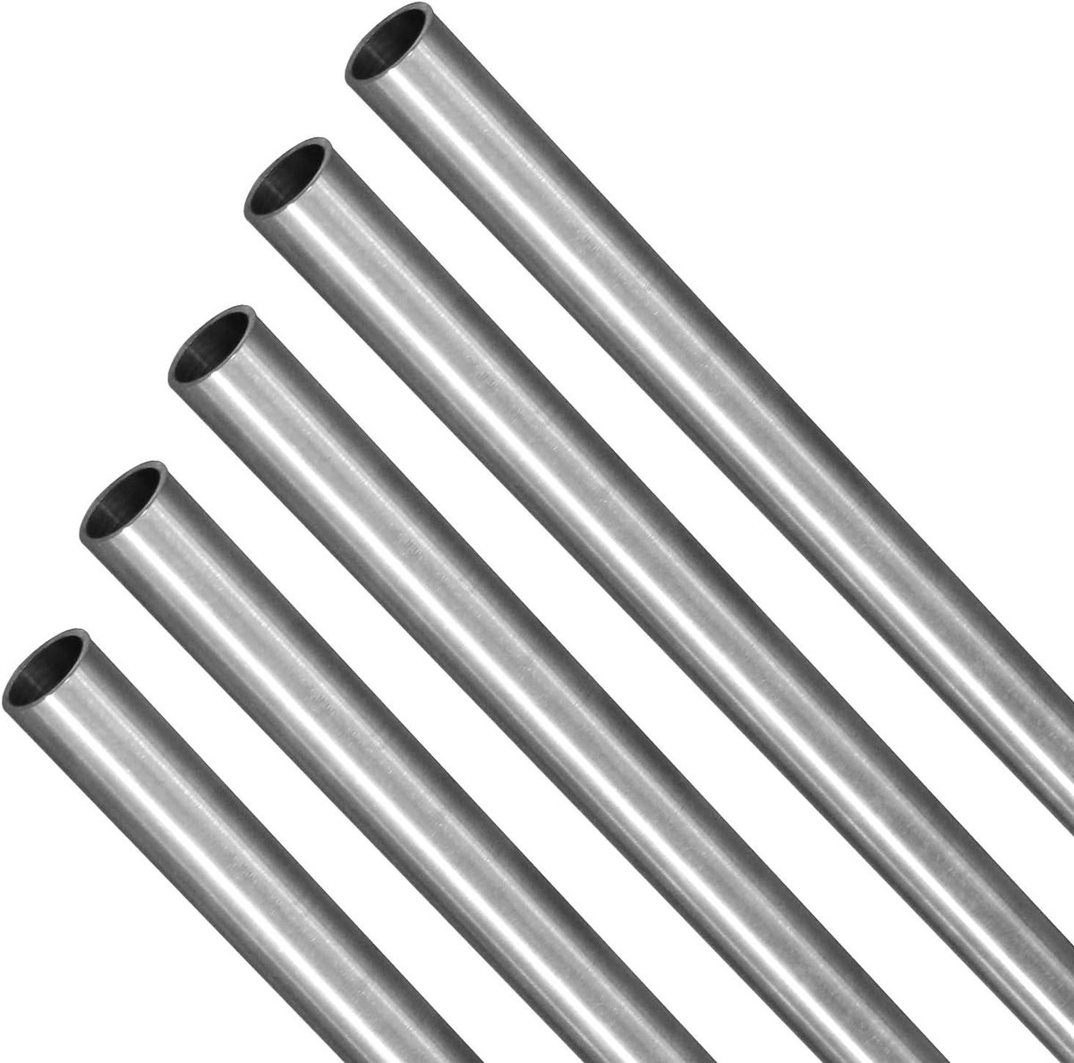 Roestvrijstalen buizen - Ronde buizen - Modelbouw machinebouw - Naadloze constructie - 5 stuks 250mm - Zilver