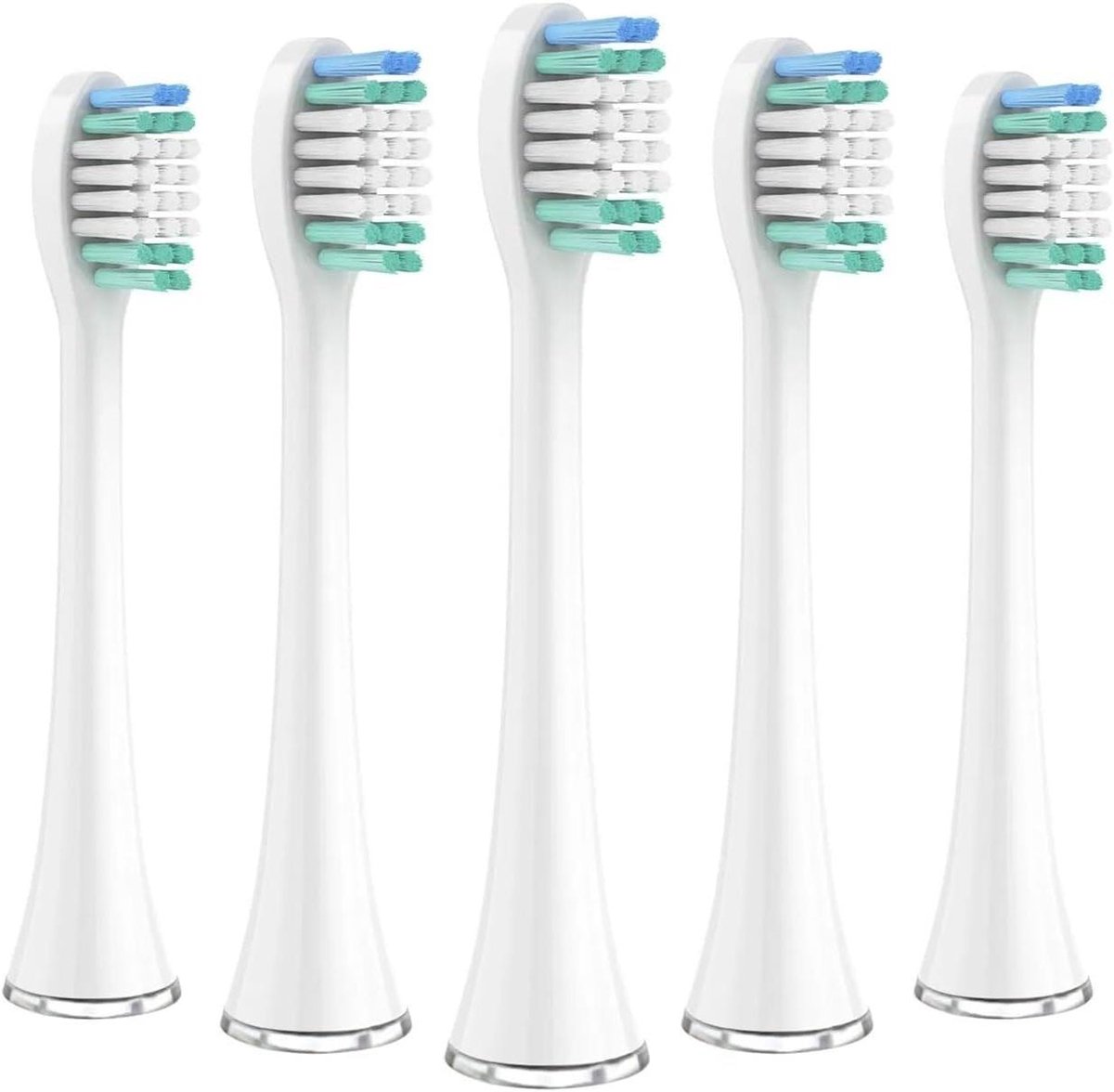 Opzetborstels - Elektrisch Tandenborstel - Mondhygiëne Verbeteren - Zachte Nylon Borstelharen - 5 Stuks - Wit