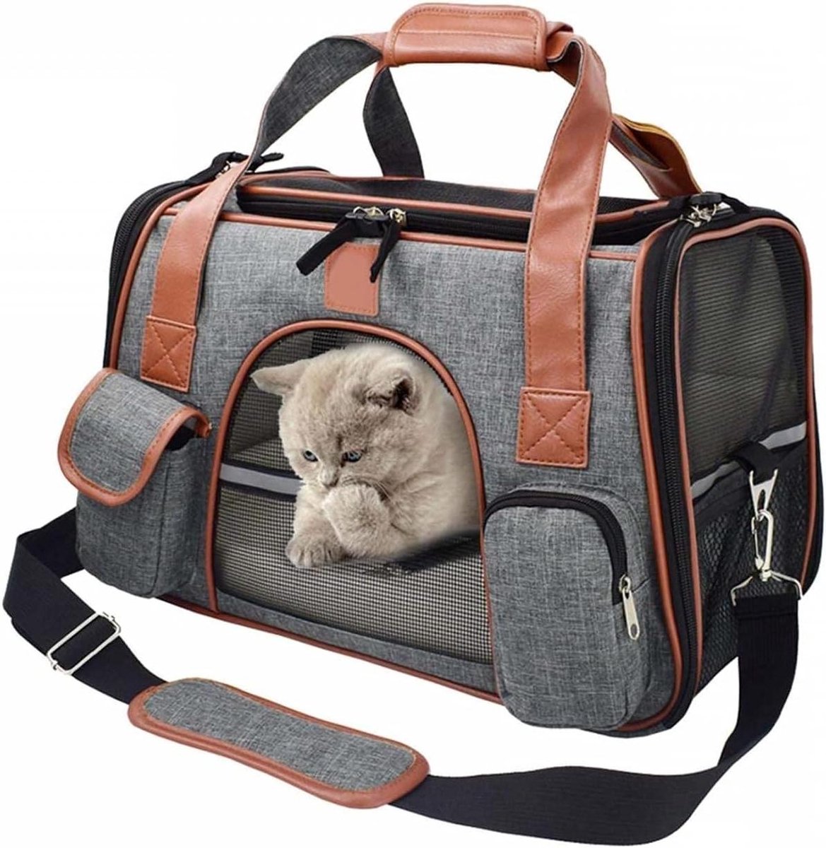 Draagtas Voor Honden, Draagtas Voor Katten, Transporttas Transportbox Oxford-stof Voor Katten En Kleine Honden