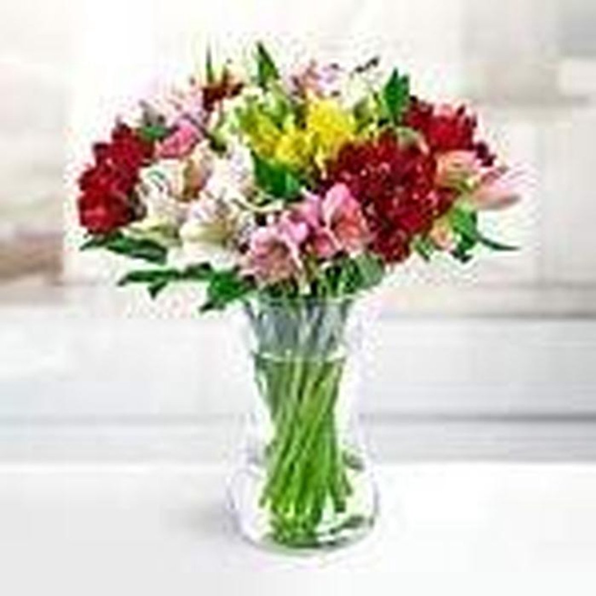 Boeket Bloemen - Verse bloemen - Verjaardag Vieren - Milieuvriendelijk Biologisch - 1 Stuk - Roze Rood Wit