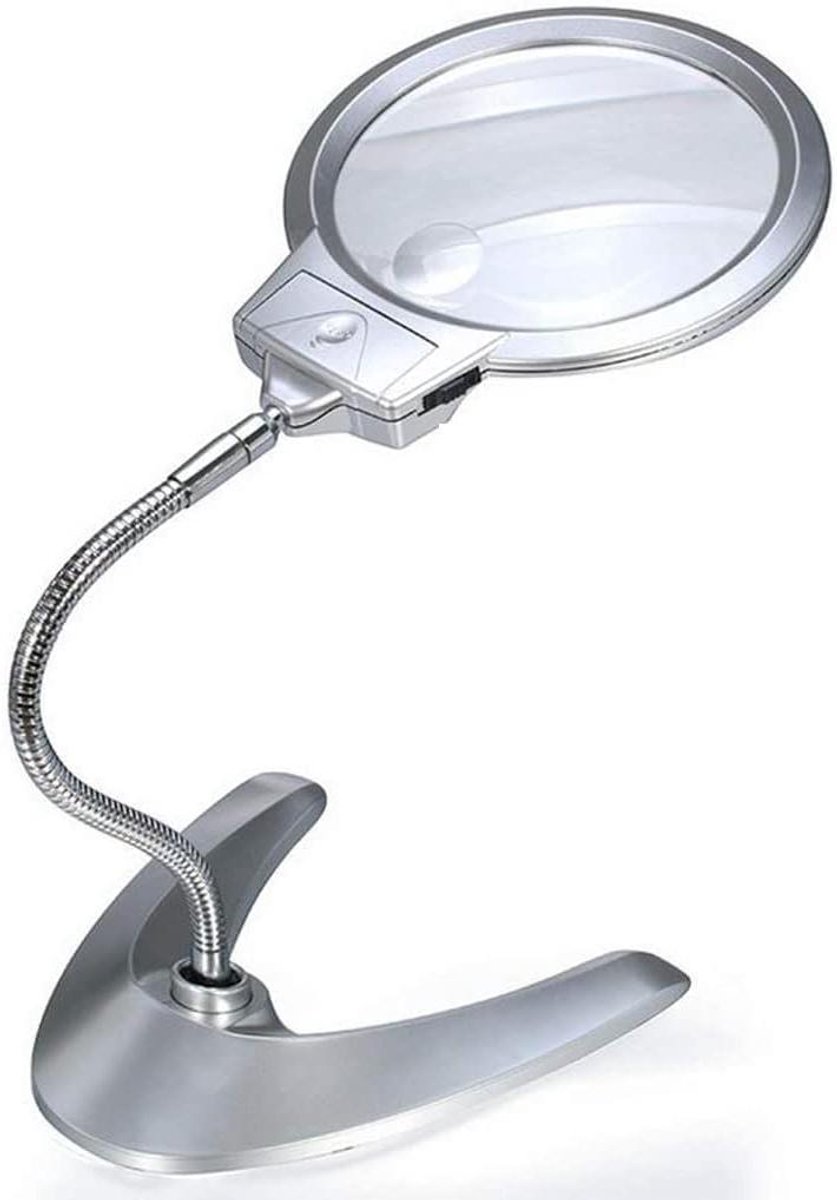 Desktop Vergroter - Leeslamp Verlichting - Gedetailleerd Werk - Verstelbare Ophanging - 130mm Lens - Zwart