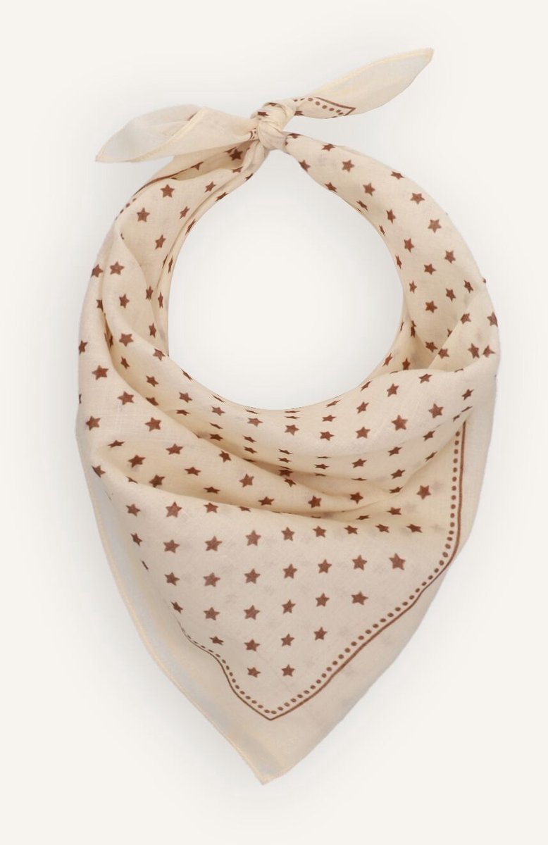 Becksondergaard Starlia Cotta Scarf Sjaals Dames - Ecru - Maat ONESIZE