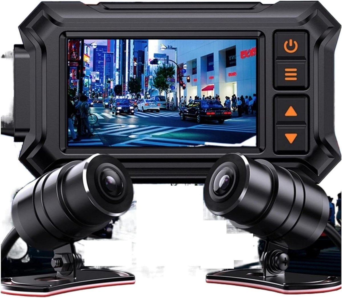 Motorfiets Camera - Dashcam Recorder - Veilig Rijden - HD Dubbele Lens - 32 GB - Zwart