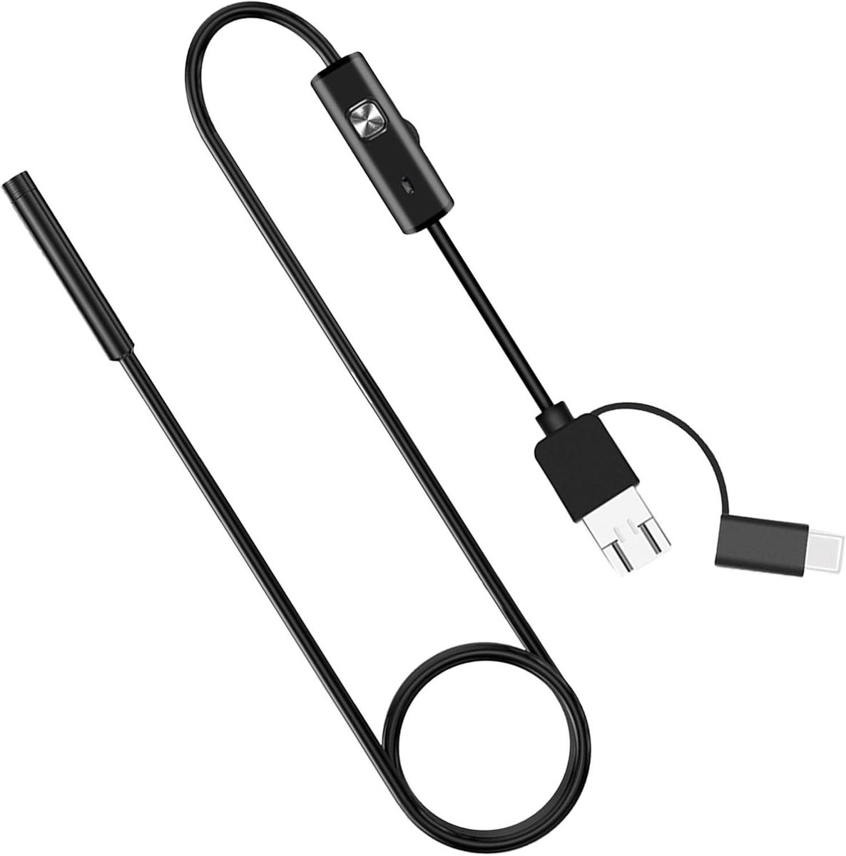 Inspectiecamera | IP67 waterdichte rioolcamera - 11,4 ft kabel, verstelbare draagbare industriële endoscoop voor sanitair inspectie