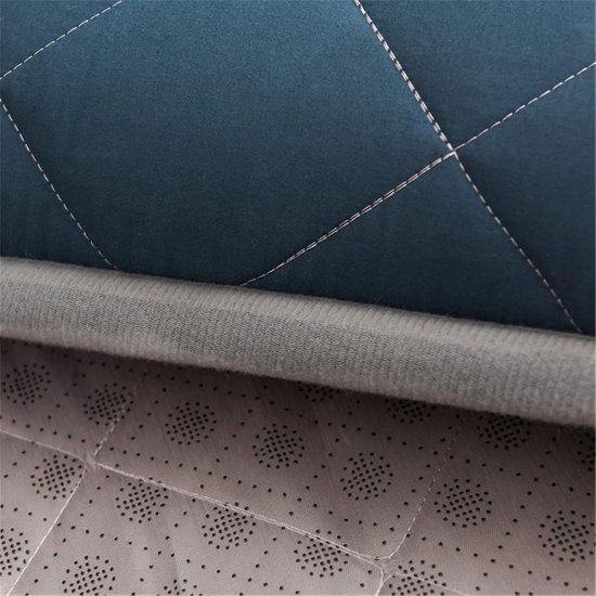 Japanse Vloermatras - Gastenmatras Opvouwbaar - Logeren en Reizen - Multi-laags Vulling - 90 x 200 cm - Blauw — afbeelding 4