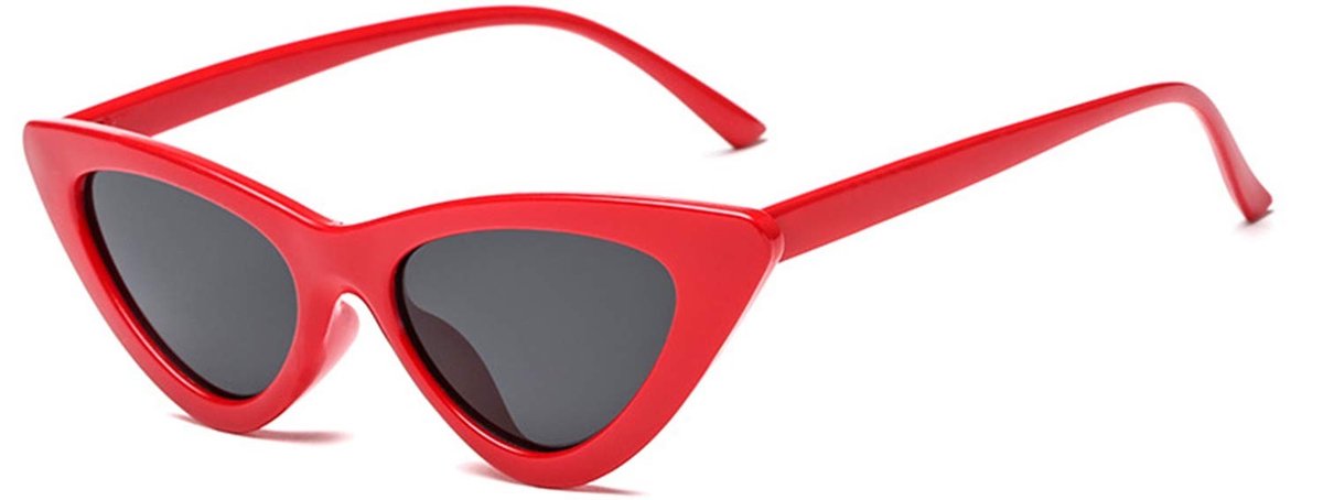 Dailygoods- Zonnebril Dames Vintage - Kattenogen - Retro Eyewear - Metalen Montuur - UV Bescherming - Lichtgewicht Kunststof Glazen - Fashionbril