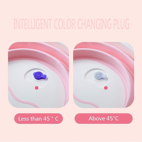 NYJS Foldable Bathtub, Portable Bathtub, Summer Baby Foldable Bathtub, Baby Bath Blue, Plastic Folding Fold Away Baby Bathtub, Changing Bathtub,Foldable Baby Storage Bathtub,Bath Unit, Blue, Pink — afbeelding 4