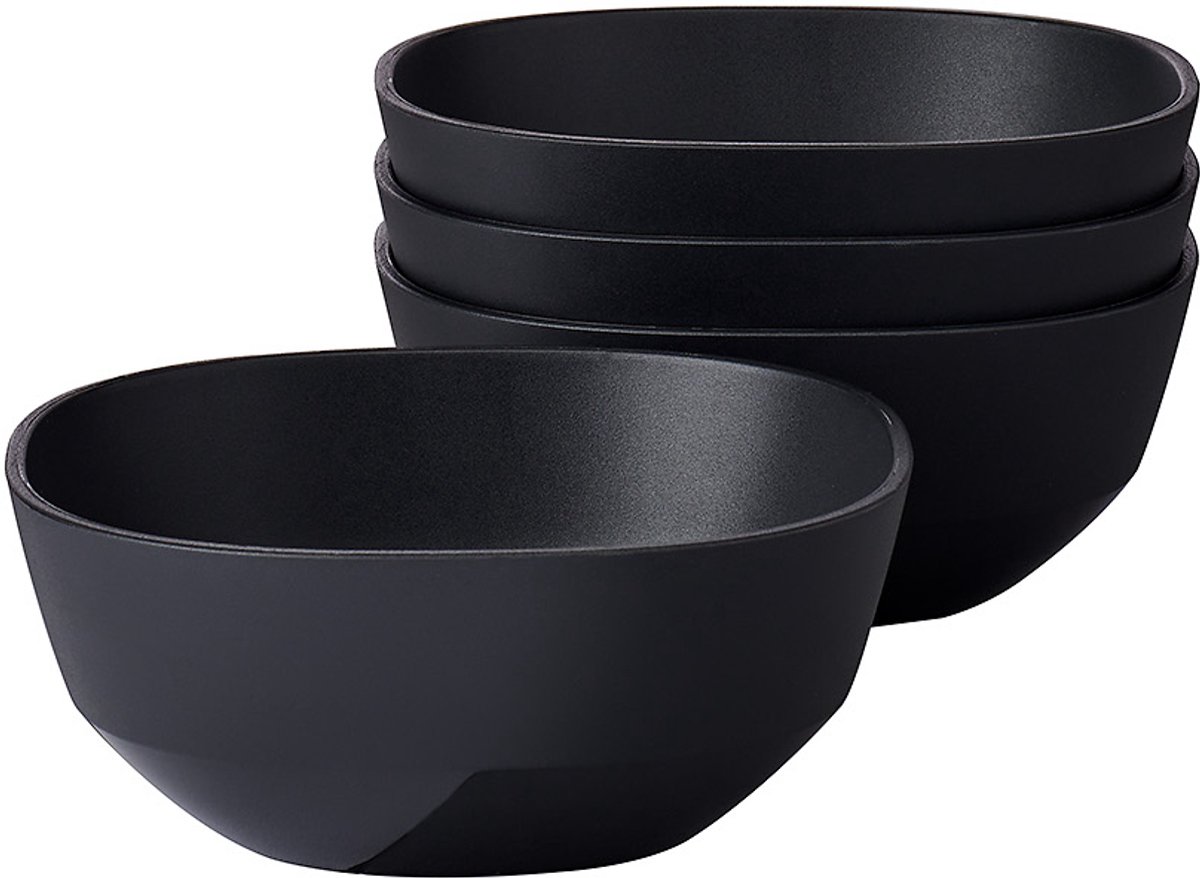 Mepal serveerschaal Silueta – 4x 250 ml – Saladeschaal – Nordic black