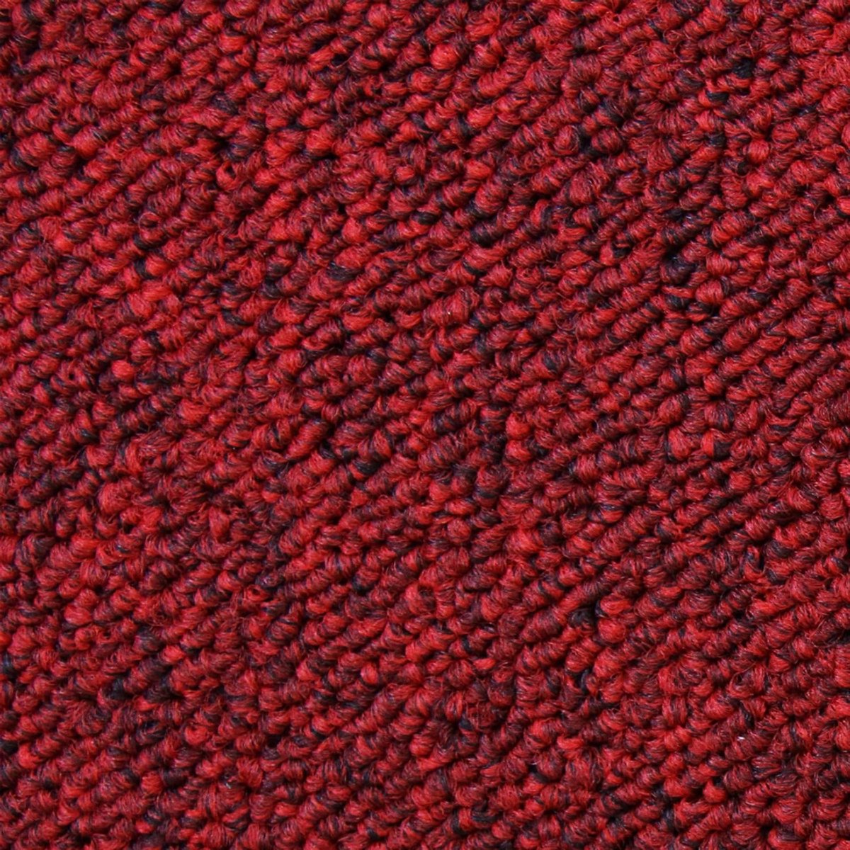 QUOVO® Tapijttegels - Tapijttegels 50x50 cm - Tapijttegels Zelfklevend - Rood - 50cm x 50cm x 1cm