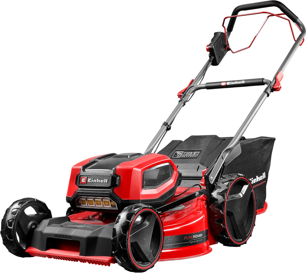 Bol.com Einhell Professional Accu Grasmaaier GP-CM 36/52 S BL Li Kit - Power X-Change - 36 V/Li-ion - Maaibreedte: 52 cm - Aanbe... aanbieding