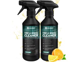Velorest Tire & Wheel Cleaner 2 x 500ML - Velgenreiniger - Wheel Cleaner - Bandenspray - Velgenreinigers - Auto Velgen Reiniger