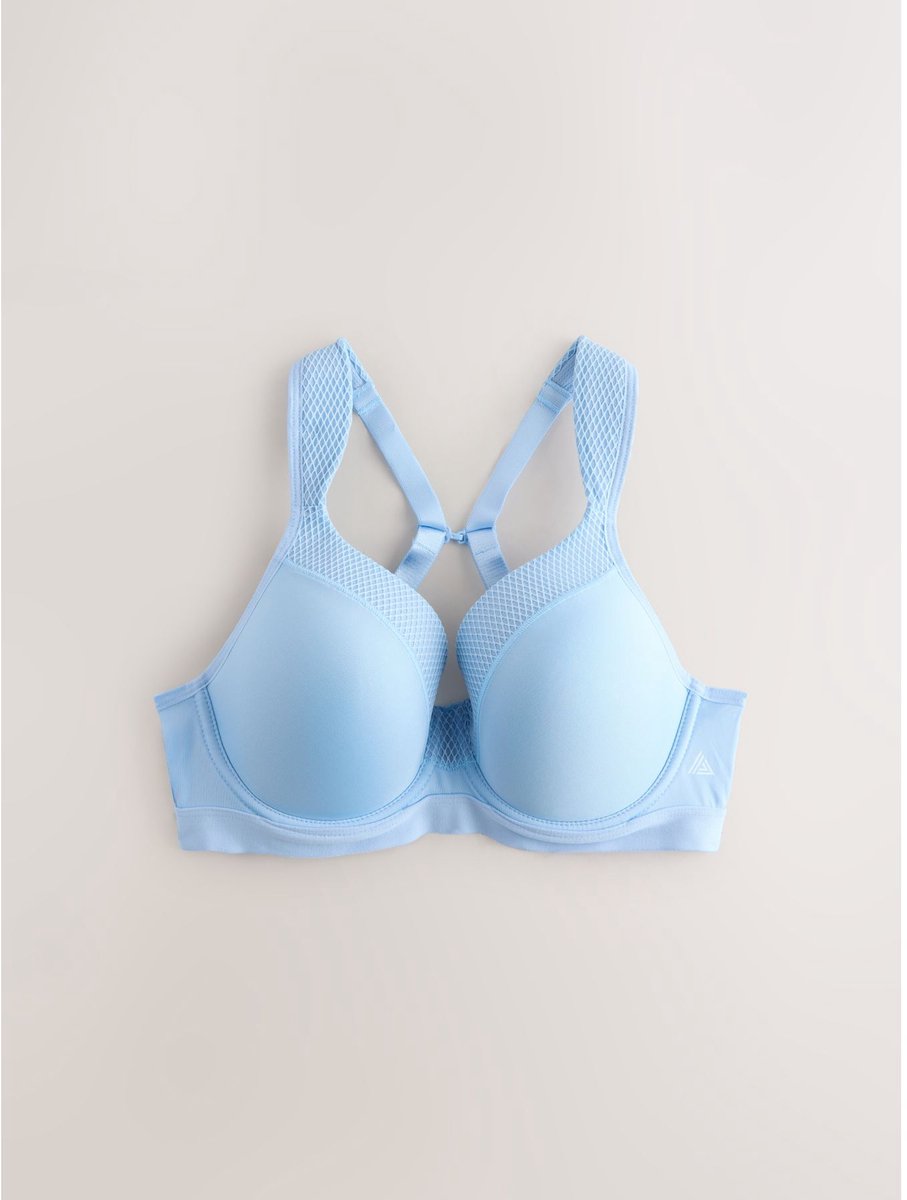 Next Dames - Active high-impact Dry Tech B-G sportbeha met beugel en volledige cups - Blauw Blue