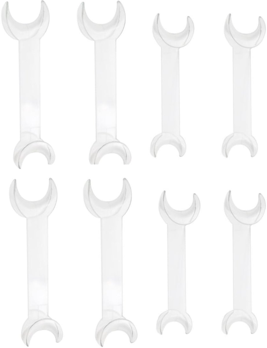Dailygoods- Wandhouder T-vormige mondopener - Set van 8 - Dubbele kop - Intraorale wang-lippenhouder - Hoogwaardige kunststof - Temperatuurbestendig <135°C