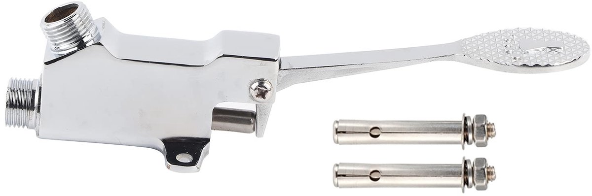 Dailygoods- Pedaalklep Messing - Voetpedaal Waterklep - Hygiënisch en Veilig - Eenvoudig te Installeren - Corrosiebestendig - Geschikt voor Keuken en Laboratorium - Voetventiel