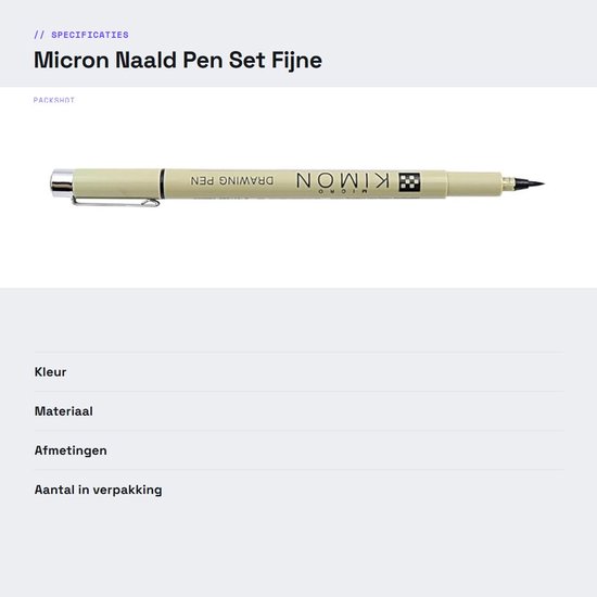 Dailygoods- Naaldpen Set 5 Stuks - Fijne Puntgroottes 01/03/05/08/BR - Archiefkwaliteit - Waterdicht - Ergonomische Grip - Voor Tekenen en Illustratie - Tekenpen — afbeelding 3