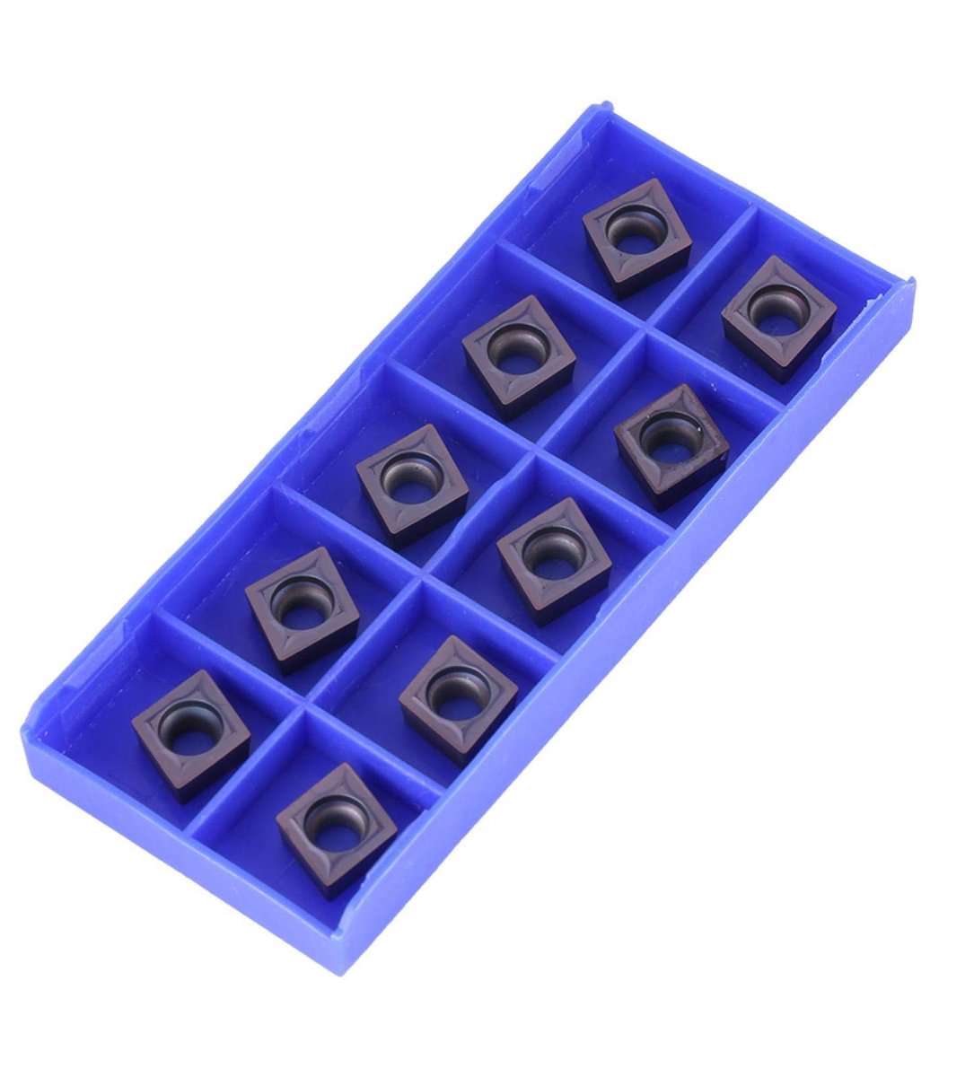 Dailygoods- Wisselplaten 10st - Hardmetalen Tips - Draaigereedschap - Hittebestendig - Slijtvast - Model CCMT09T304 VP15TF - Snijplaten
