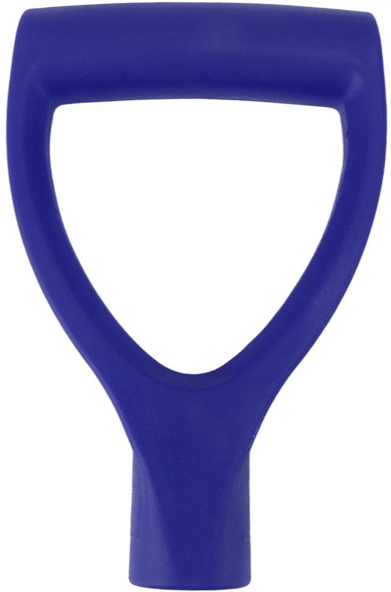 Dailygoods- Handgreep D-vormig - Kunststof - Binnendiameter 3,2 cm - Schep handvat - Lichtgewicht - Veiligheidswaarschuwing bij gebruik - Tuingereedschap