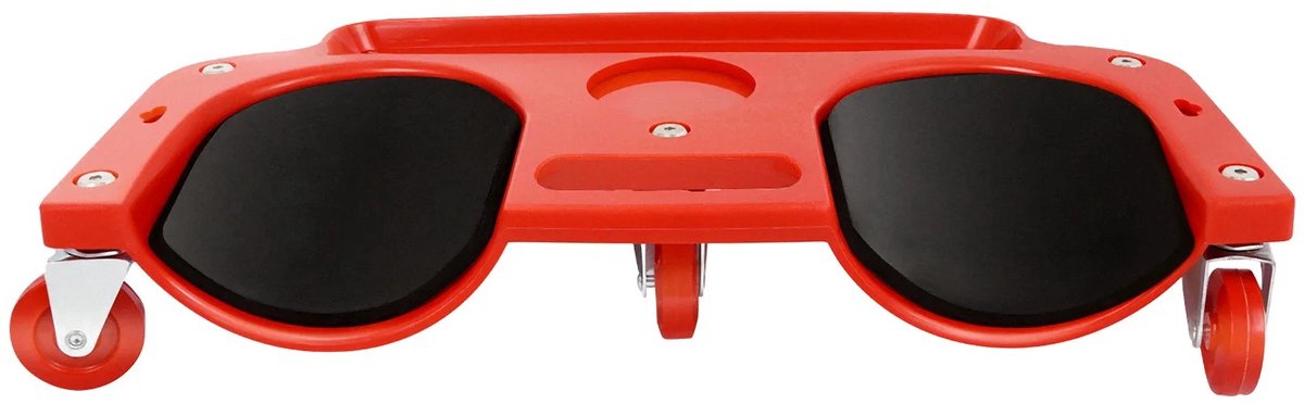 Cellista Rollende Kniebeschermers met Wielen - Knie Creeper voor Tegelwerk en Vloerwerk - Werkkniebeschermer met Gereedschapsbak - Mobiele Kniekar - 50 cm