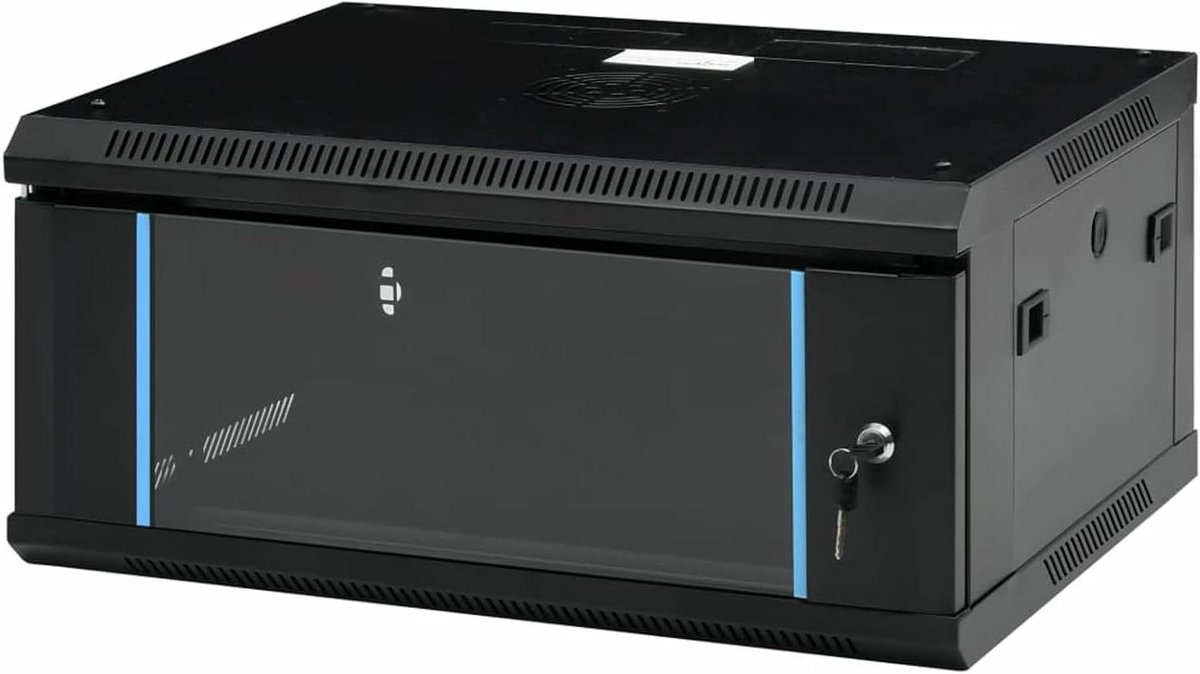 Netwerkkast 4U - Serverkast Patchpaneel - Apparatuur Opslag - Afneembare Zijwanden - 600 x 450 x 285 mm - Grijs