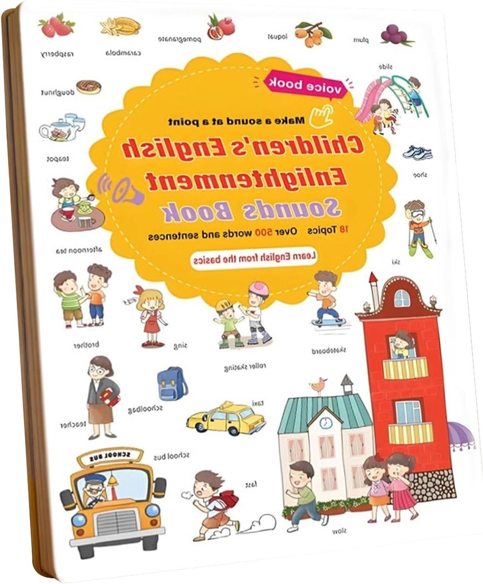 Geluidenboeken Engels - Interactief Leerboek - Taal Ontwikkeling - Scheurbestendig Materiaal - 29 x 22 cm - Meerdere Kleuren