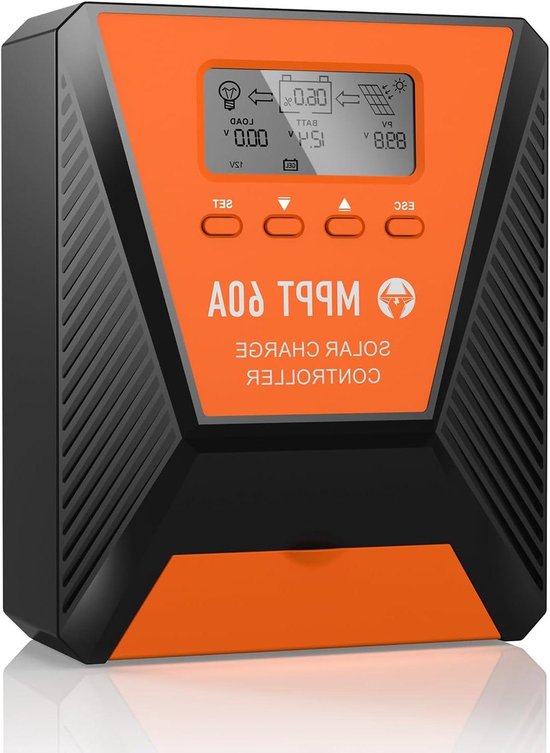 Solar Laadregelaar - Zonnepaneel Regulator - Batterij Opladen - MPPT Technologie - 40A 12V/24V - Metaal